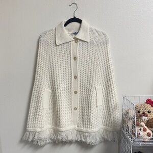 Vintage Button-Up Women's Poncho